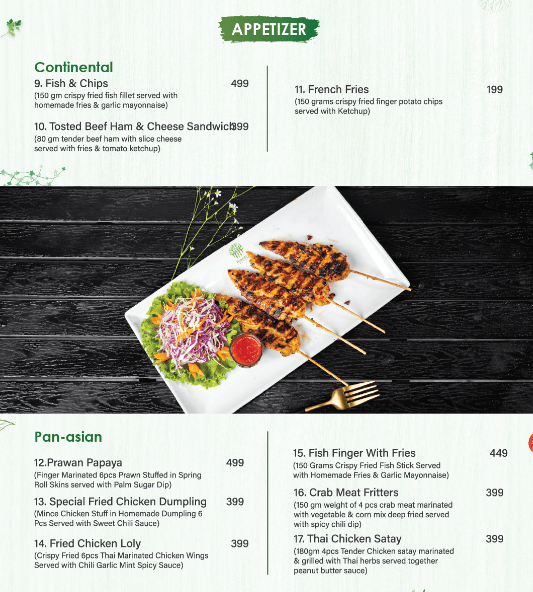 The Forest Lounge Menu - appetizer 2